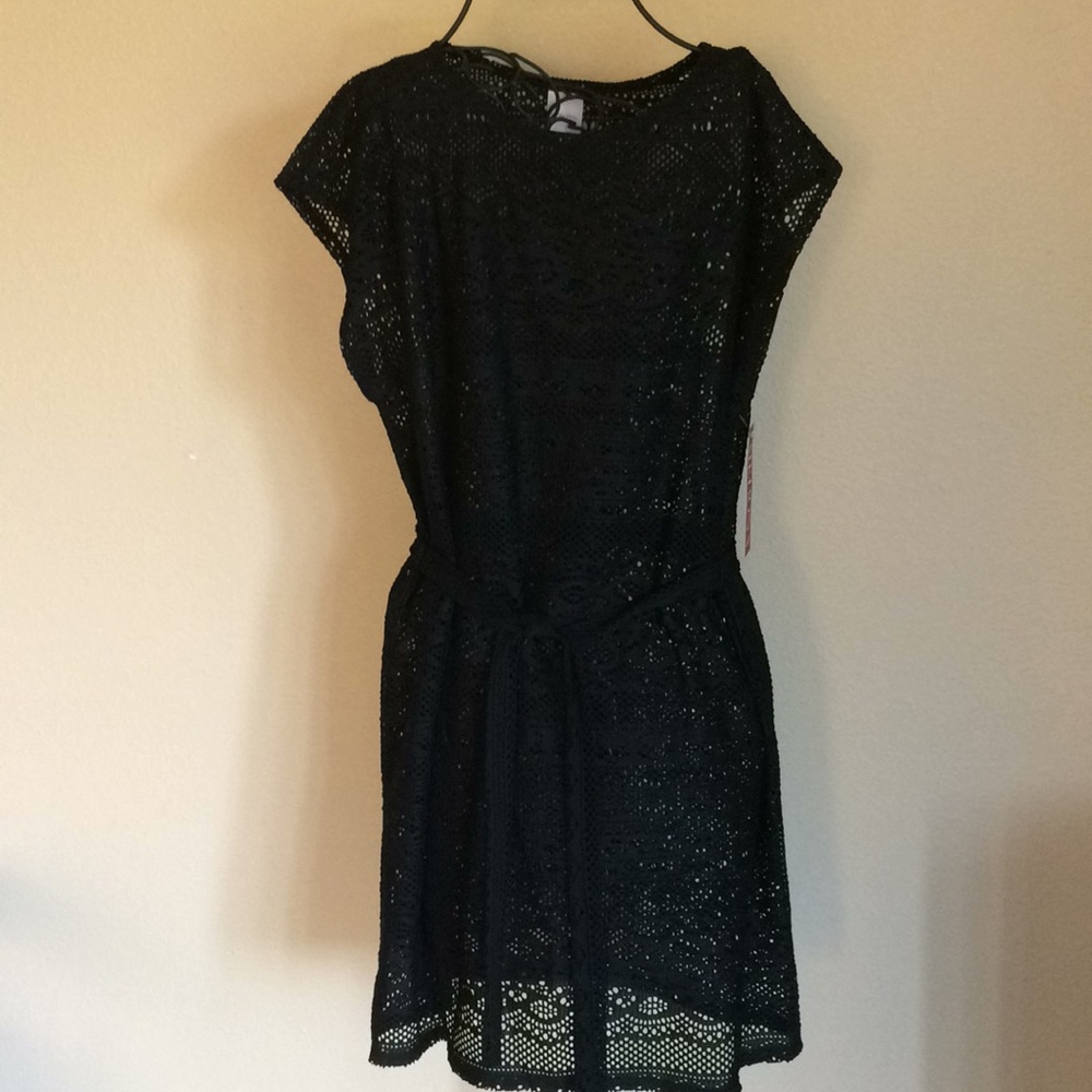 Merona Black Sleeveless Dress Cover Up Size Medium